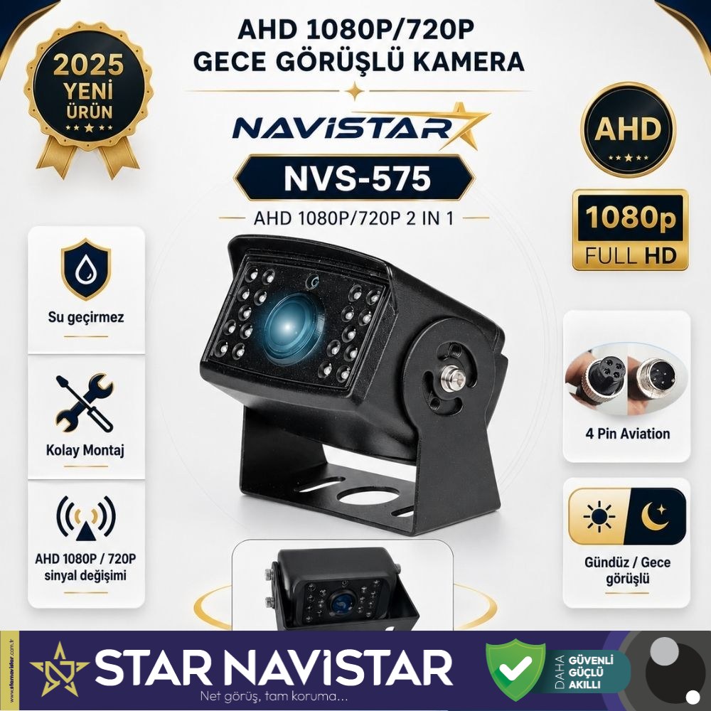 AHD 1080P ve 720P Metal 18 IR Ledli Gece Görüşlü Araç Kamerası
