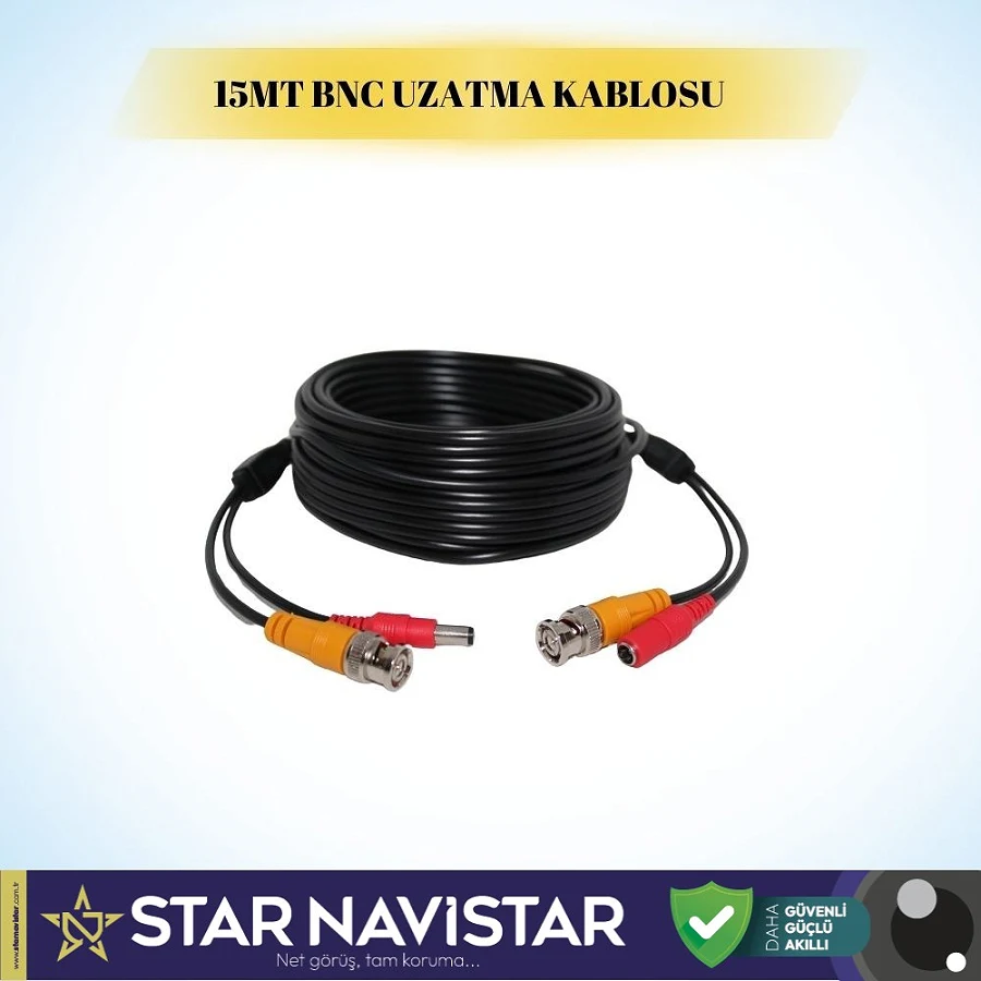 15 Metre Bnc Girişli Uzatma Kablosu