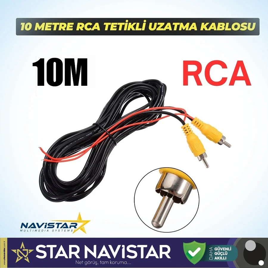10 Metre RCA Tetikli Uzatma Kablosu