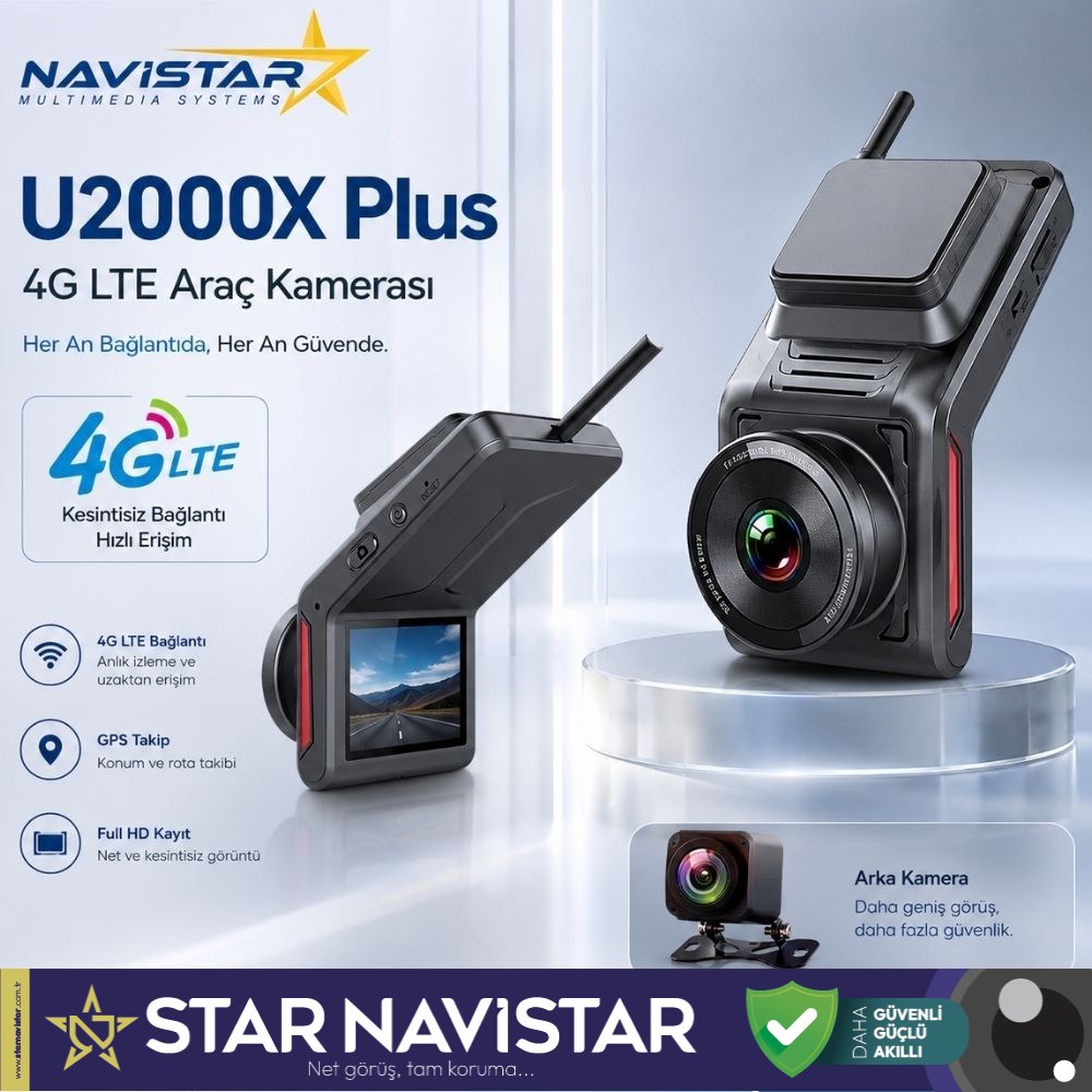 Uzaktan Canlı İzlemeli Sim Kartlı Gece Görüşlü FHD 1080p 4G GPS Takipli Araç Güvenlik Kamerası