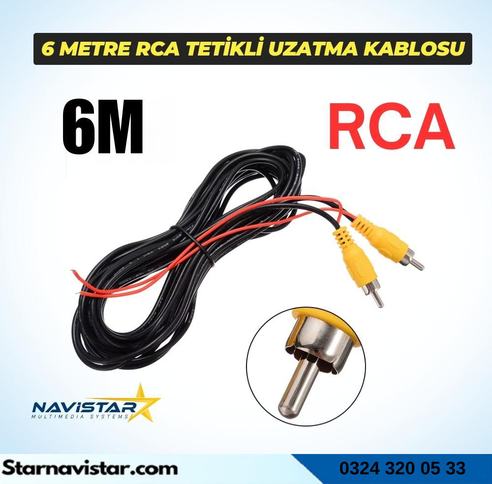 6 Metre RCA Tetikli Uzatma Kablosu