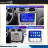 Ford Focus 2 Manuel Klima 4GB + 64GB Kablosuz Carplay Android 13 Navigasyon Multimedya Sistemi