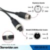 8 Metre 4 pin aviation trigger tetik destekli Spiral uzatma Kablosu