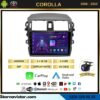 Toyota Corolla Kablosuz Carplay 2+64GB Android 13 Navigasyon Multimedya Sistemi