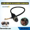 30 Cm 4 Pin aviation dişi soket Kısa Kamera Kablosu