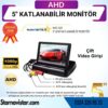 5" AHD Katlanabilir Monitör 1080P/720P/Analog destekli