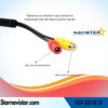 54 Cm Kısa RCA Kamera Kablosu 3 Pin 1.55 mm Socket,3 Core Wire
