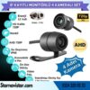 9 Inç Dörde Bölünür Kayıtlı 256Gb Sd Destekli 4 Kameralı 720P Ahd 4 Pin Soketli Tak Kullan Kamera Seti