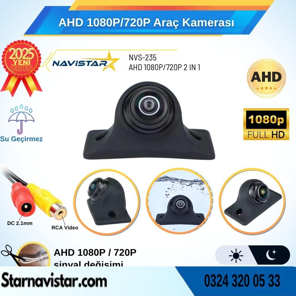AHD 1080P/720P Silikonlu Arka, Yan ve Ön Görüş Kamerası Rca Soket