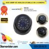 AHD 1080P ve Analog CVBS Pal Dönüştürülebilir Gece Görüşlü Mini Metal Dome Araç Kamerası