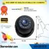 AHD 1080P ve Analog CVBS Pal Dönüştürülebilir Gece Görüşlü Mini Metal Dome Araç Kamerası