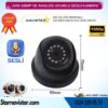 Mikrofonlu AHD 1080P ve Analog Pal Çevrilebilir 4 Pin Plastik Dome Araç Kamerası