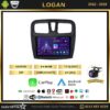 Dacia Logan 2012-2019 Model 4GB + 64GB Android 13 Kablosuz Carplay Navigasyon Multimedya Sistemi