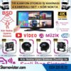 Tır ve Kamyon 10.36" Dokunmatik 4 kameralı 256 GB Destekli Kör Nokta Uyarı Sistemli Kamera Seti