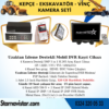 Ekskavatör Dozer Greyder Vinç Kepçe Uzaktan İzlemeli 4 Kameralı 320 Gb Harddisk Kamera Seti