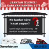 Karavan 1 Tb Harddiskli 9 Inç Hdmi Monitörlü 4 Kameralı Uzaktan İzlemeli Kayıtlı Kamera Seti
