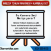 Mibzer Havalı Tohum Makinesi 4 Kameralı 7 Inç Monitörlü Araç Seti