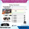 Mibzer için 4+1 Büyük Kameralı 10.36 inç Dokunmatik Monitör Beşe Bölen Kayıtlı 256 Gb Sd Kart Destekli