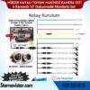 Mibzer için 6 Kameralı 10 inç Dokunmatik Monitör Altıya Bölen Kayıtlı 256 Gb Sd Kart Destekli