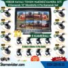 Mibzer için 8 Kameralı 10 inç Sekize Bölen Monitör Kayıtlı 256 Gb Sd Kart Destekli