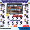 Mibzer için 8 Kameralı 10 inç Sekize Bölen Monitör 2 Büyük Kameralı Kayıtlı 256 Gb Sd Kart Destekli