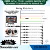 Mibzer için 8 Kameralı 10 inç Sekize Bölen Monitör Kayıtlı 256 Gb Sd Kart Destekli