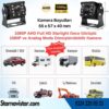 Mini Kamera AHD 1080P ve Analog Pal Çevirilebilir Gece Görüşlü Metal Ayaklı AV Full HD Kamera