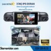 4 Kameralı 1080P WIFI, GPS Geniş Açılı Dashcam Araç içi Kamera Kayıt Sistemi 3 inç  Full HD