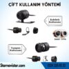Navistar Ahd 720P 4 Pin Soketli Kelebek Ve Tampon Uyumlu 6 Mt 4 Pin Kablolu Kamera