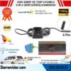 Piramit Balıkgözü AHD 1080P ve 720P Çevrilebilir 170 Derece Geniş Açılı Geri Görüş Kamerası