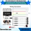 Servisler Için 5 Kameralı 10.36" Dokunmatik Kayıtlı Ekranlı 256 Gb Sd Kart Destekli Araç Kamera Seti