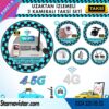 Taksi Kamera Seti 8 Uzaktan Izlemeli 2 Kameralı Wifi 4G 1 Tb Harddisk Dahil