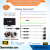Tır Kamyon 4 Kameralı 10 Inç Dokunmatik Ekranlı 128 Gb Sd Kart Dahil Tak Kullan Kamera Seti