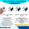 Tır Kamyon İş Makinası Için Uzaktan İzlemeli 4 Kameralı 320 Gb Harddisk Kamera Seti