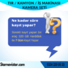 Tır Kamyon İş Makinası Için Uzaktan İzlemeli 4 Kameralı 320 Gb Harddisk Kamera Seti