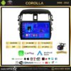 Toyota Corolla 2008-2012 Model 4GB + 64GB Android 13 Kablosuz Carplay Navigasyon Multimedya Sistemi