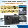 Uzaktan izlemeli 2 Kameralı Wifi GPS 4G Yapay Zeka destekli Akıllı Dashcam Taksi Kamera Sistemi