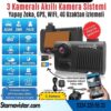 Uzaktan izlemeli 3 Kameralı Wifi GPS 4G Yapay Zeka destekli Akıllı Dashcam Taksi Kamera Sistemi