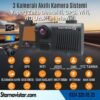 Uzaktan izlemeli 3 Kameralı Wifi GPS 4G Yapay Zeka destekli Akıllı Dashcam Taksi Kamera Sistemi