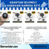 Uzaktan İzlemeli Karavan Kamera Seti 4 Kameralı 500 Gb Harddisk Dahil Kayıtlı 9 Inç Hdmi Ekranlı