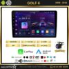Volkswagen Golf 6 Kablosuz Carplay 2+64GB Android 13 2008-2016 Navigasyon Multimedya Sistemi