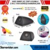 Yan Araç Kamerası AHD 1080P ve 720P Full HD Mini (Siyah) Özel Tasarım