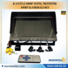 10" Monitör Dört Kameralı Kayıtlı Okul ve Servis Kamera Seti