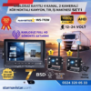 2 Kablosuz Kameralı 7 inç Kayıtlı Monitör Full HD BSD Kör Nokta Uyarı Sistemli Tak Kullan Kamera Seti