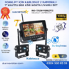 2 Kablosuz Kameralı Lazerli Forklift Güvenlik Seti 7" AHD 1080P Full HD
