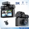 4 Kameralı 3K Ultra HD WIFI GPS Park Modu Özellikli 360 Kamera Seti