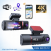 4K Ultra HD 2 Kameralı Ön ve iç  Wifi GPS G-Sensör Park Modu Dashcam Kamera