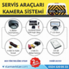 Kayıtlı Harddiskli Okul Servisi 4 Kameralı 320 Gb Harddisk Dahil Araç Kamera Seti