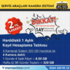 Kayıtlı Harddiskli Okul Servisi 4 Kameralı 320 Gb Harddisk Dahil Araç Kamera Seti