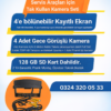 Kayıtlı Okul Ve Servis Araçları 4 Lü Kamera 7 inç Monitör Full Set + 128 Gb Sd Kart Dahil